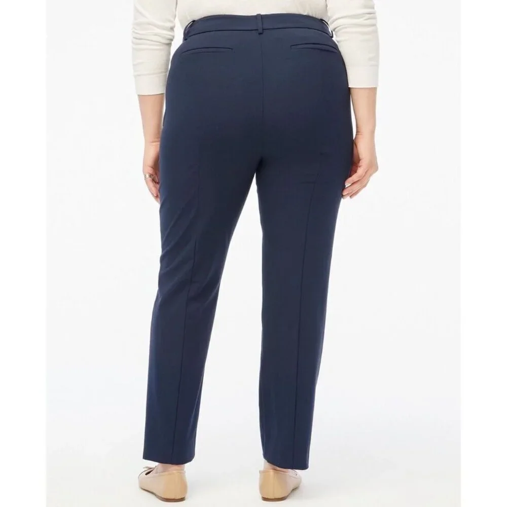 J. CREW Women's EUC Ruby Pant Stretch Twill in Navy Blue |‎ Size 18